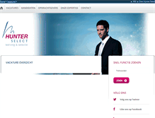 Tablet Screenshot of overzicht.hunterselect.nl
